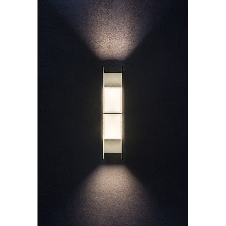 Rabalux - Aplique LED de pared para exterior, 13 W, 230 V, IP65, antracita