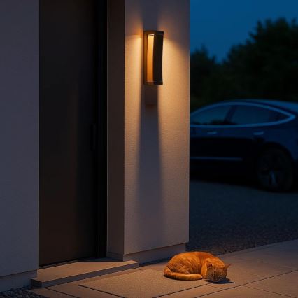 Rabalux - Aplique exterior de pared LED/13W/230V IP65 marrón