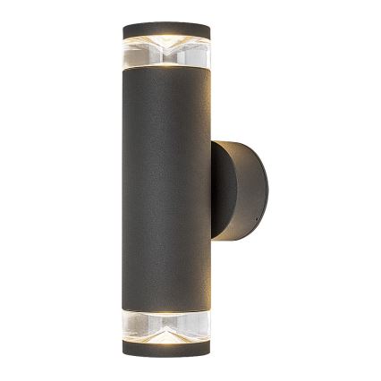 Rabalux - Aplique de pared exterior 2xGU10/10W/230V IP54 antracita