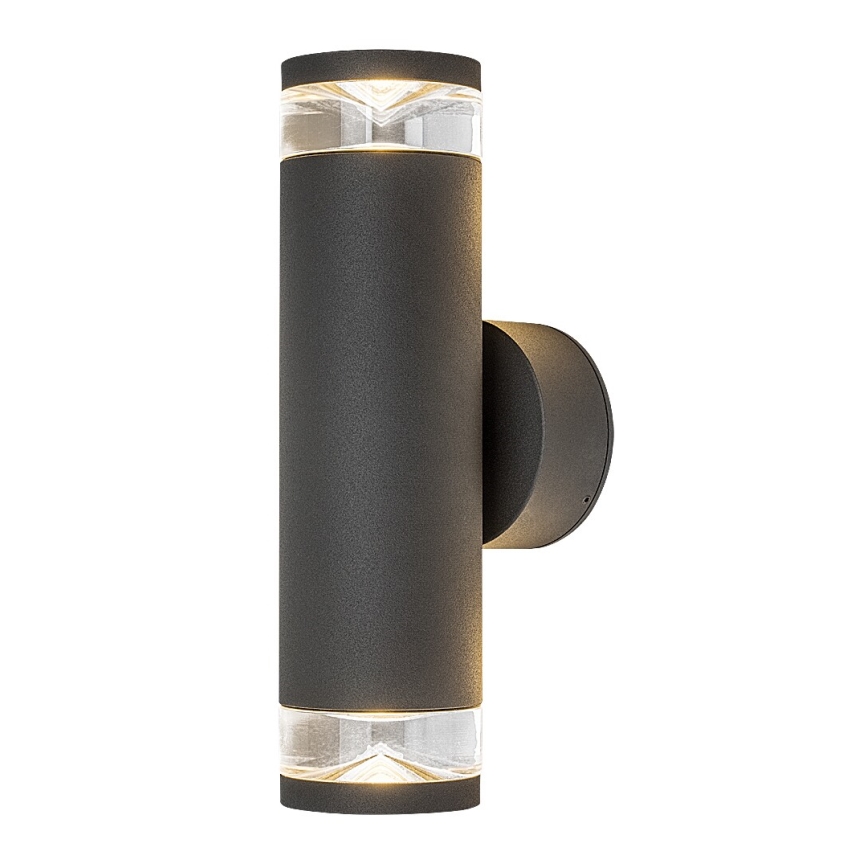 Rabalux - Aplique de pared exterior 2xGU10/10W/230V IP54 antracita