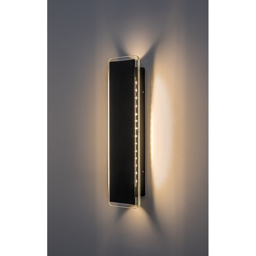Rabalux - Aplique de pared exterior LED/18W/230V IP54 negro
