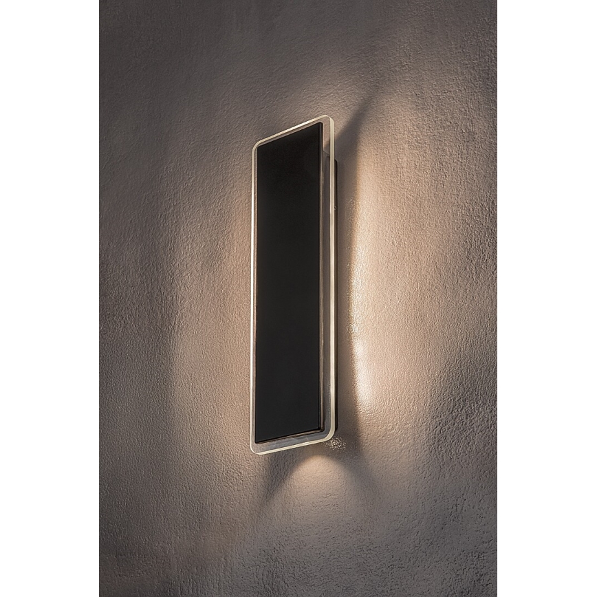 Rabalux - Aplique de pared exterior LED/18W/230V IP54 negro