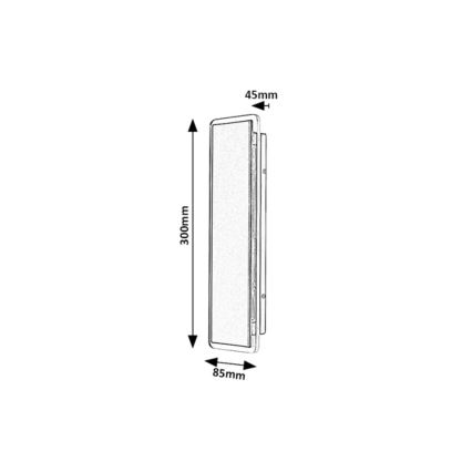 Rabalux - Aplique de pared exterior LED/18W/230V IP54 negro