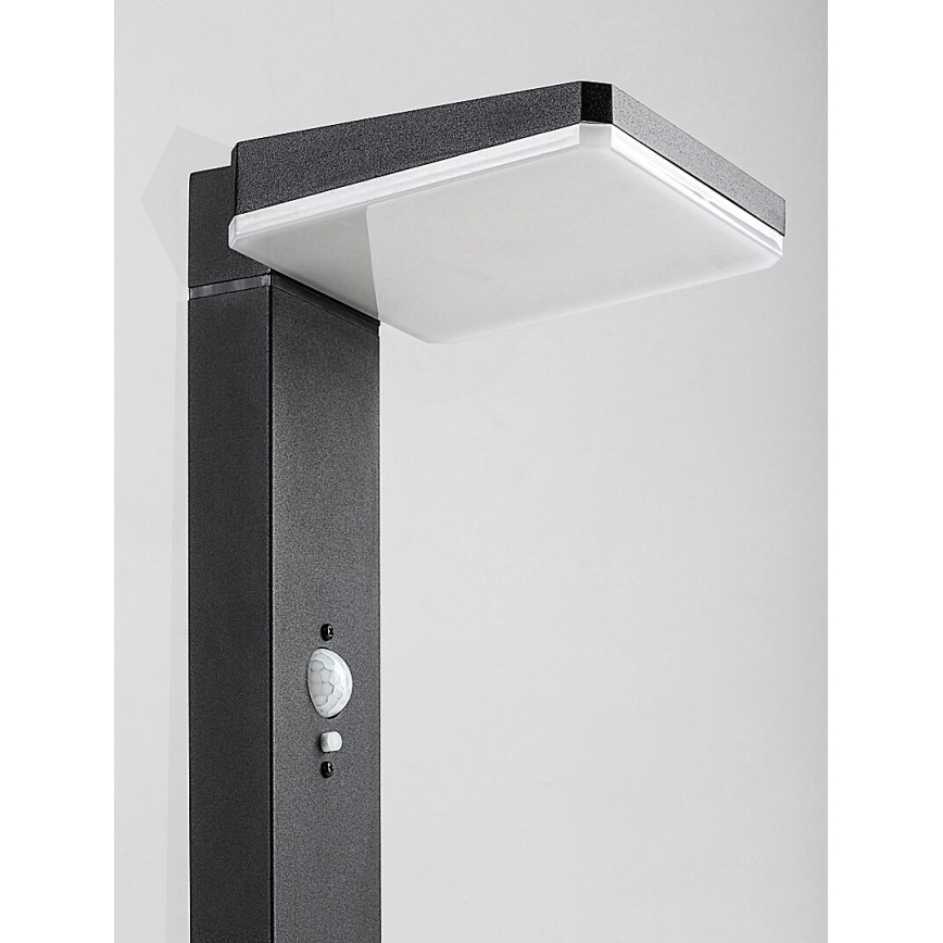 Rabalux - Lámpara solar exterior LED regulable con sensor LED/4,4W/3,7V IP54 antracita 2200 mAh