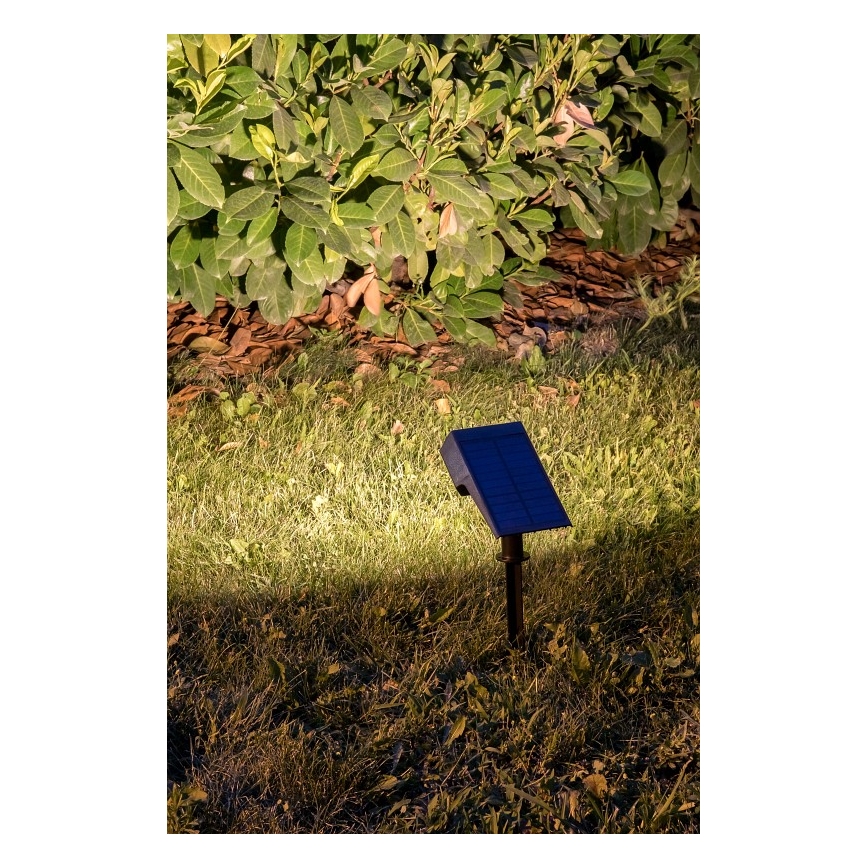 Rabalux - Lámpara solar LED LED/0,5W/3,7V IP65 negra 3000 mAh
