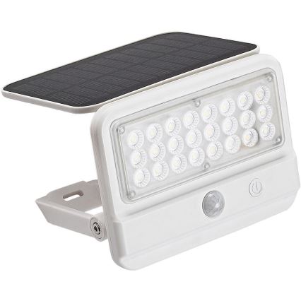 Rabalux - Lámpara de pared solar LED con sensor LED/7W/3,7V IP54 blanca 3000 mAh