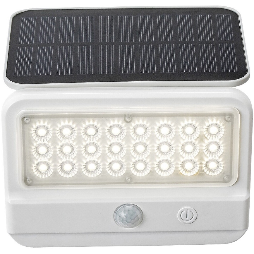 Rabalux - Lámpara de pared solar LED con sensor LED/7W/3,7V IP54 blanca 3000 mAh