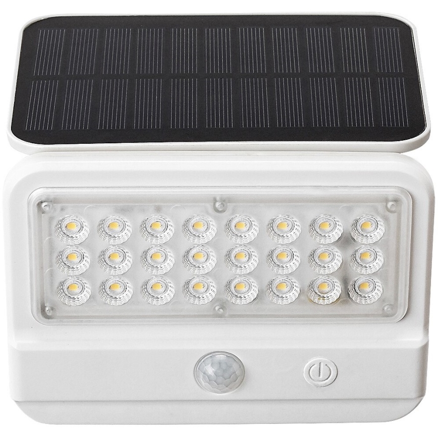 Rabalux - Lámpara de pared solar LED con sensor LED/7W/3,7V IP54 blanca 3000 mAh