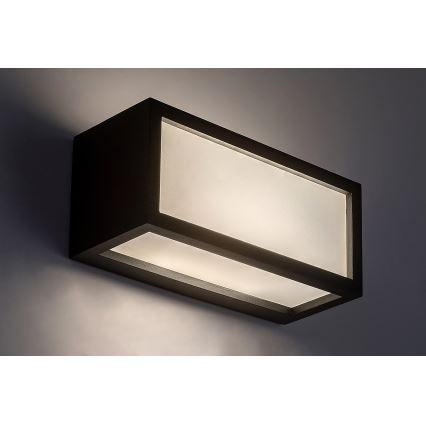 Rabalux - Aplique de pared LED para exterior LED/10W/230V IP54 negro