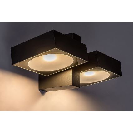 Rabalux - Aplique LED de exterior 2xLED/7W/230V IP54 antracita