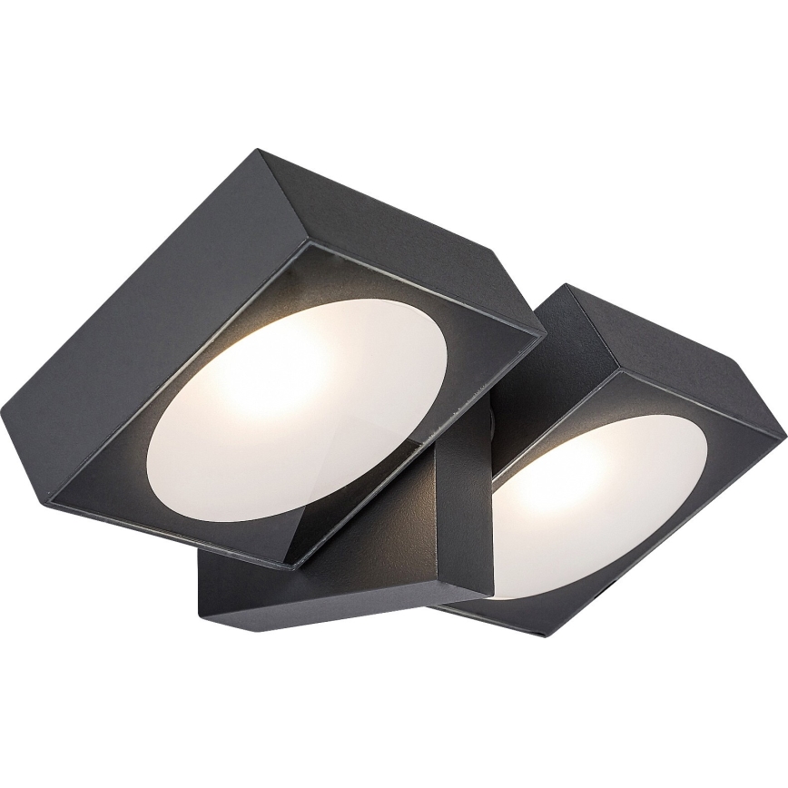 Rabalux - Aplique LED de exterior 2xLED/7W/230V IP54 antracita