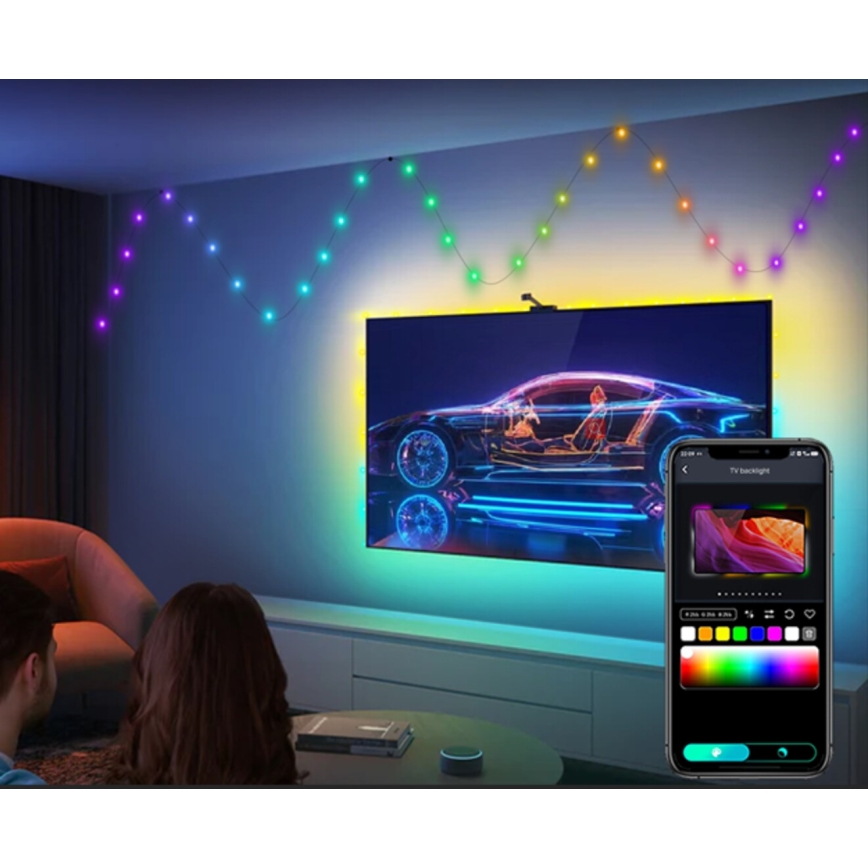Rabalux - Cinta LED RGB LED/2,8W/5V 5m IP44 WiFi + control remoto