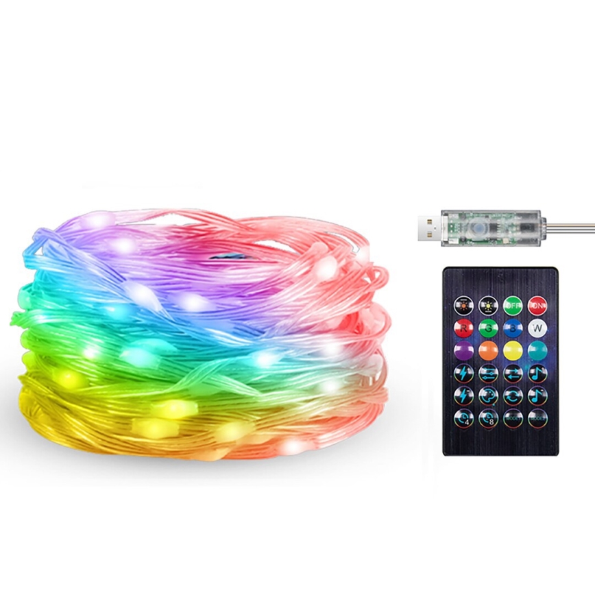 Rabalux - Cinta LED RGB LED/2,8W/5V 5m IP44 WiFi + control remoto