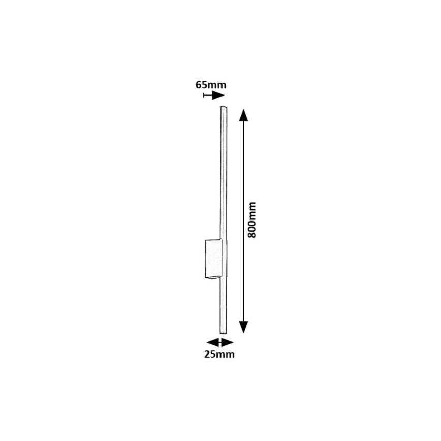 Rabalux - Aplique LED para exterior LED/12W/230V IP44
