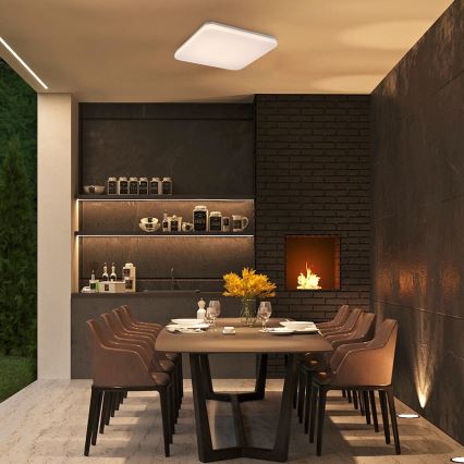 Rabalux - Lámpara de techo LED para baño LED/36W/230V 3000/4000/6000K IP44 41x41 cm