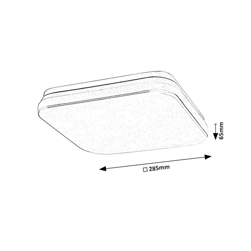Rabalux - Plafón LED de baño con sensor LED/18W/230V 3000K IP44