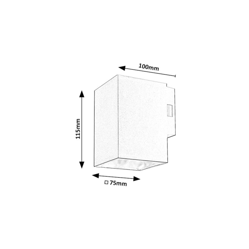 Rabalux - Aplique LED para exterior LED/9W/230V 2700/4000/6500K IP65 negro