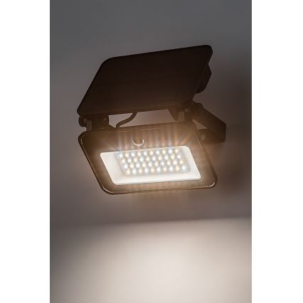 Rabalux - Foco solar LED con sensor LED/6W/3,7V 3000/4000/6500K IP65 2200 mAh