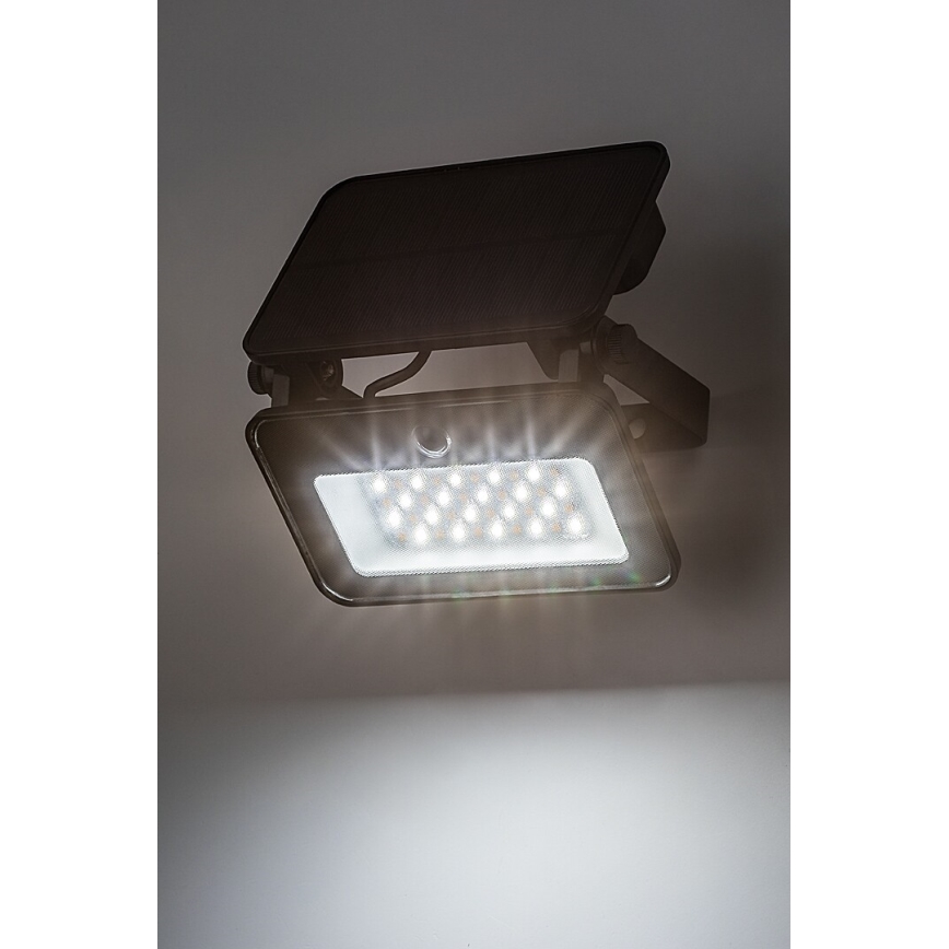 Rabalux - Foco solar LED con sensor LED/6W/3,7V 3000/4000/6500K IP65 2200 mAh