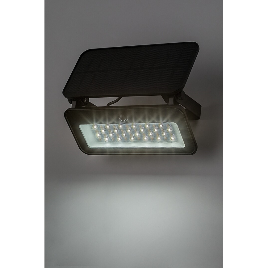 Rabalux - Foco solar LED con sensor LED/8W/3,7V 3000/4000/6500K IP65 2600 mAh