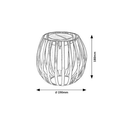 Rabalux - Lámpara solar LED LED/1W/1,2V 300mAh IP44