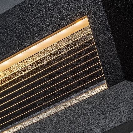 Rabalux - Aplique de pared para exterior LED/6W/230V IP65 negro