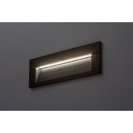 Rabalux - Aplique de pared exterior LED/6W/230V IP65 negro