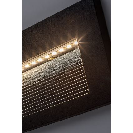 Rabalux - Aplique de pared exterior LED/6W/230V IP65 negro