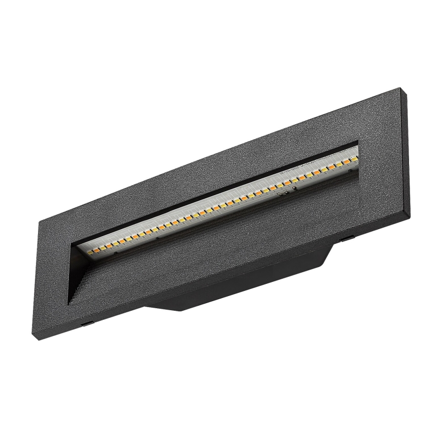 Rabalux - Aplique de pared exterior LED/6W/230V IP65 negro