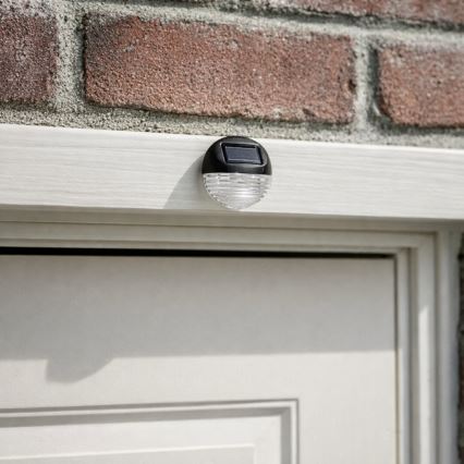 Rabalux - Pack de 2 apliques solares de pared LED/0,06W/1,2V 300 mAh IP44