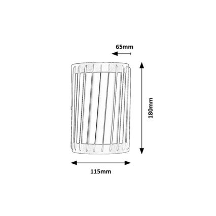Rabalux - Aplique de pared exterior LED/6W/230V IP54