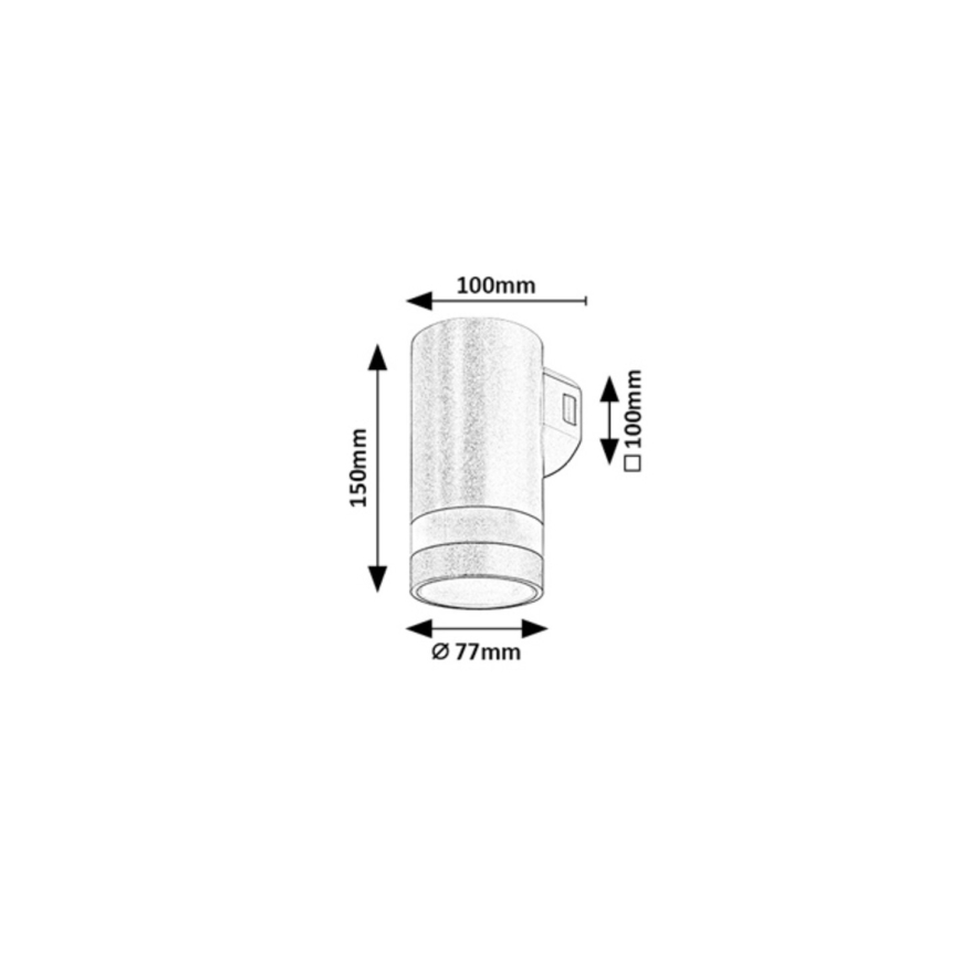Rabalux - LED Aplique de pared exterior LED/9W/230V IP65 marrón