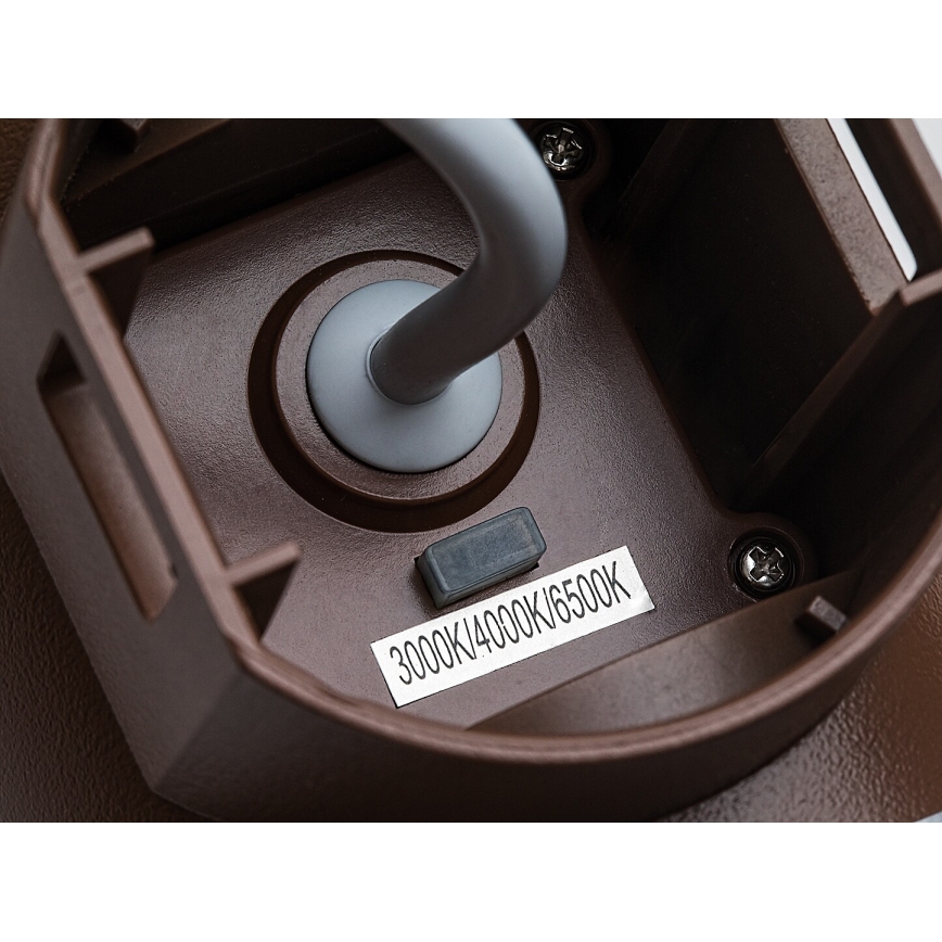 Rabalux - Aplique de pared exterior LED/16W/230V IP65 marrón