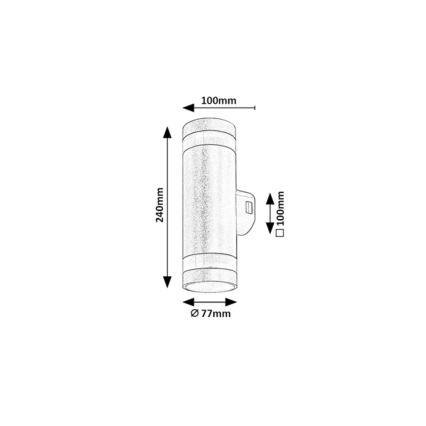 Rabalux - Aplique de pared exterior LED/16W/230V IP65 marrón