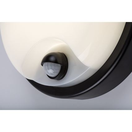 Rabalux - Aplique LED exterior con sensor LED/18W/230V IP65 negro