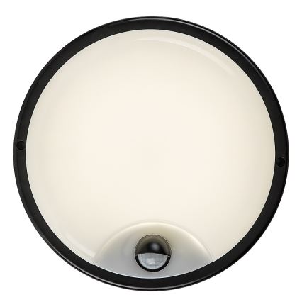 Rabalux - Aplique LED exterior con sensor LED/18W/230V IP65 negro