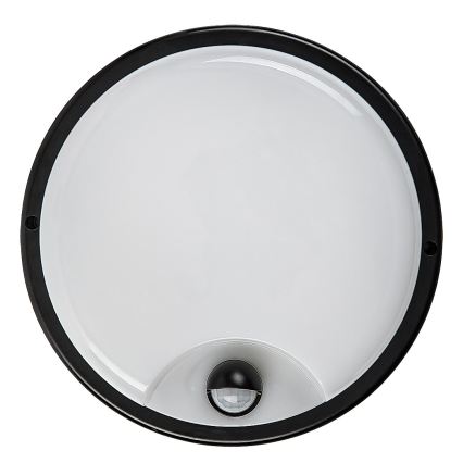 Rabalux - Aplique LED exterior con sensor LED/18W/230V IP65 negro
