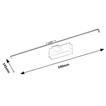 Rabalux - Lámpara LED de cuadro LED/12W/230V 3000K 59 cm