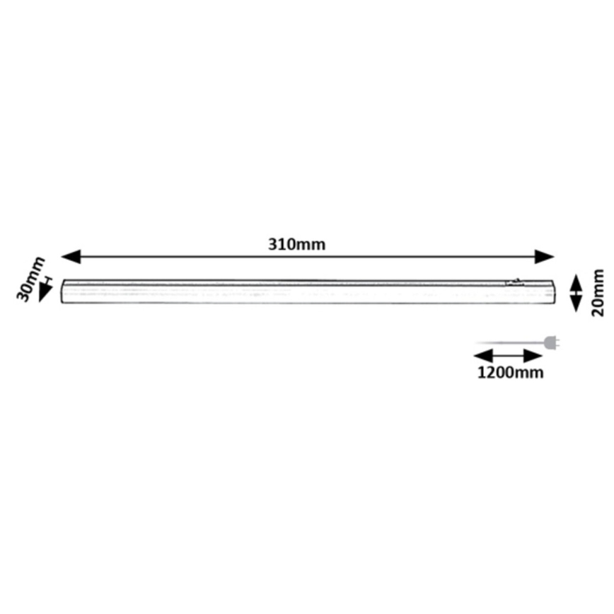 Rabalux - Lámpara LED debajo del gabinete LED/4W/230V 4000K 31 cm