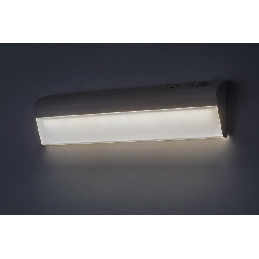 Rabalux - Lámpara LED para bajo mueble de cocina con sensor de movimiento LED/0,5W/3xAA
