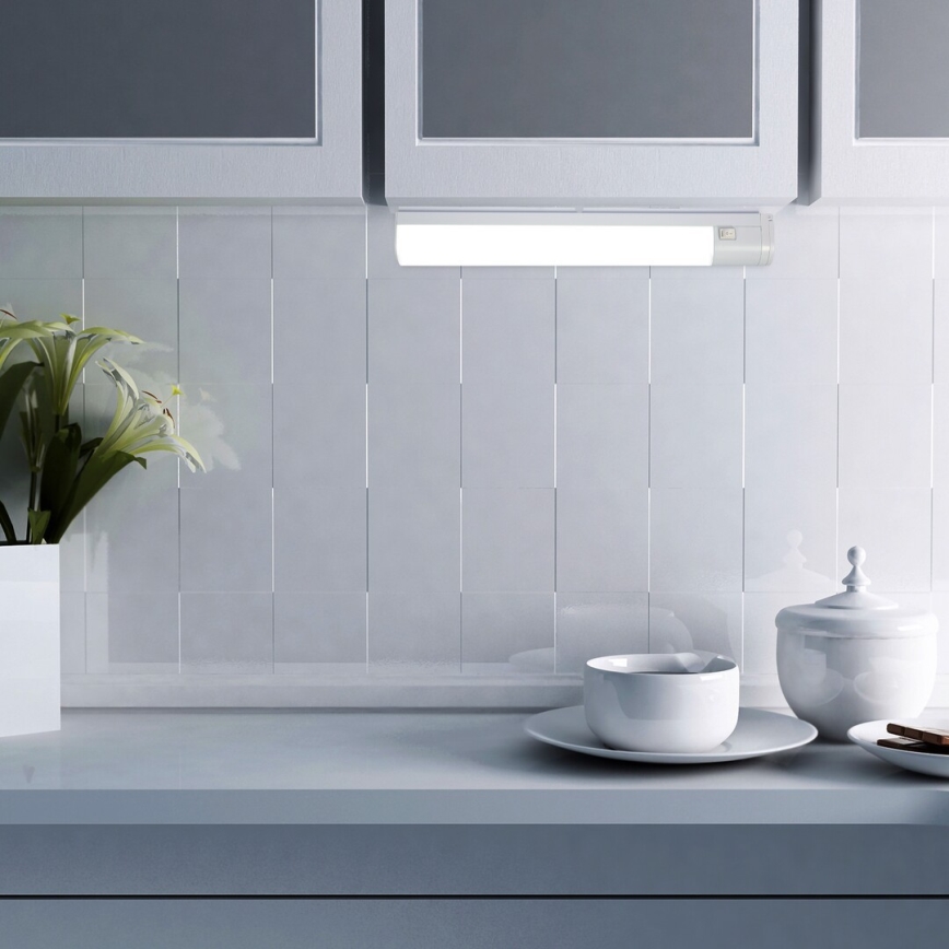 Rabalux - Lámpara LED para debajo del mueble de cocina con enchufe LED/17W/230V 4000K IP44 blanco 57 cm