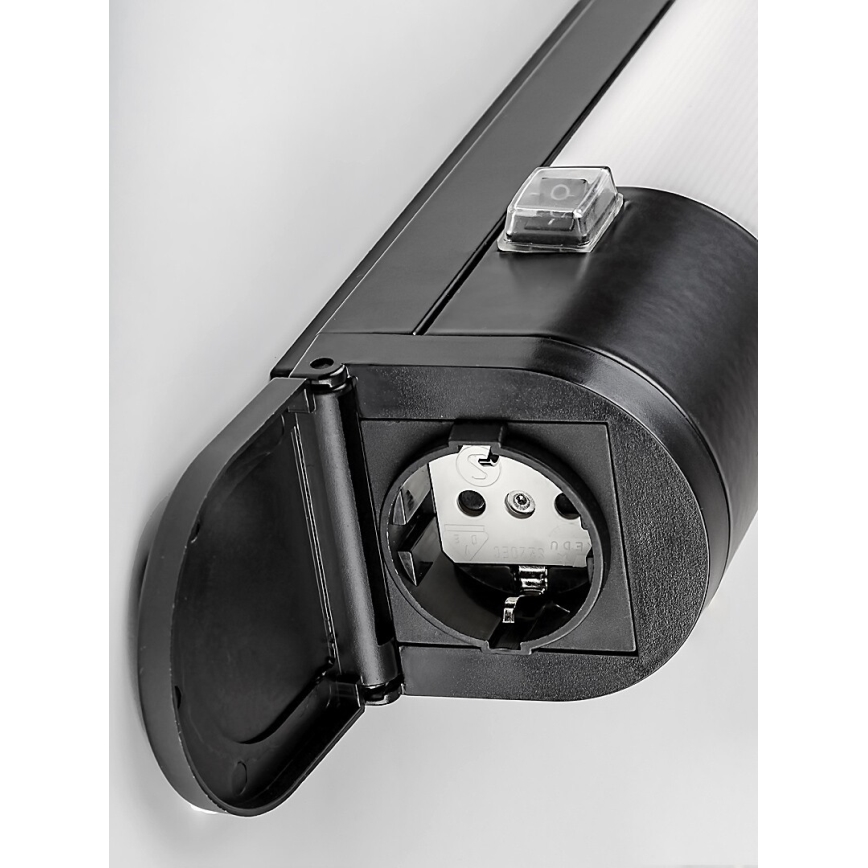 Rabalux - Lámpara LED para debajo del mueble de cocina con enchufe LED/17W/230V 4000K IP44 negro 57 cm