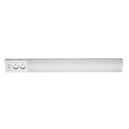 Rabalux - Lámpara LED bajo mueble de cocina con enchufes LED/15W/230V 4000K 70cm blanco