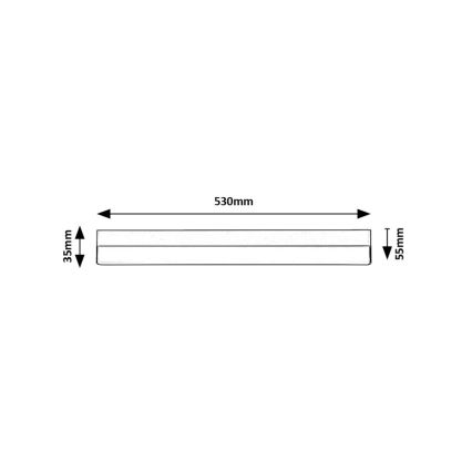 Rabalux - Lámpara LED debajo del gabinete LED/14W/230V 4000K 53 cm negro