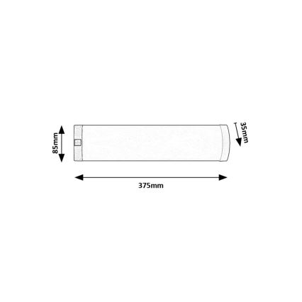 Rabalux - Lámpara LED bajo mueble de cocina LED/5W/230V 4000K cromo brillante