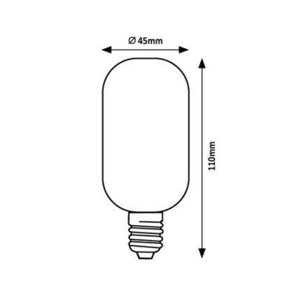 Rabalux - Bombilla LED T45 E27/4W/230V 4000K