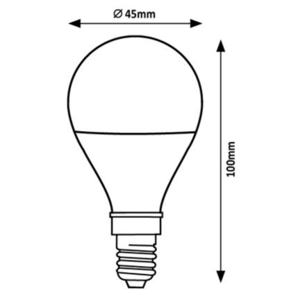 Rabalux - Bombilla LED G45 E14/2W/230V 3000K Clase energética A