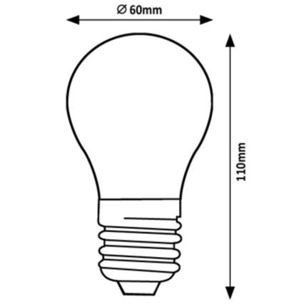 Rabalux - Bombilla LED A60 E27/7W/230V 3000K Clase energética A