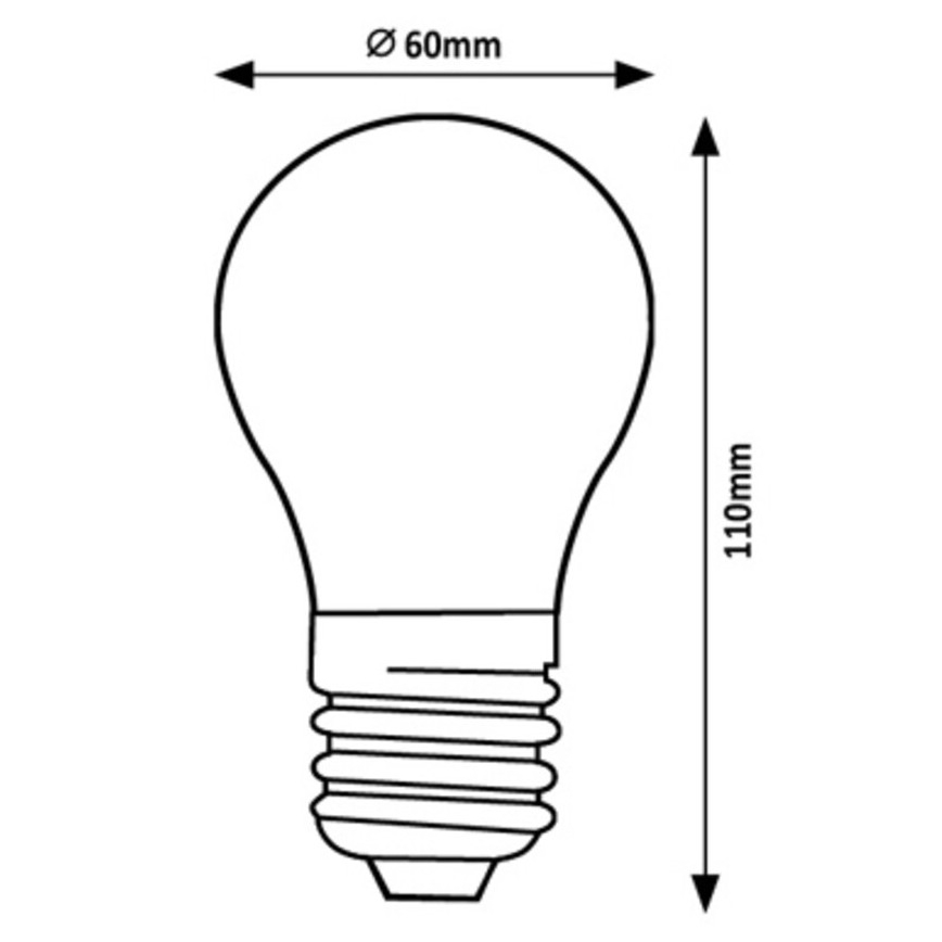 Rabalux - Bombilla LED A60 E27/7W/230V 3000K Clase energética A