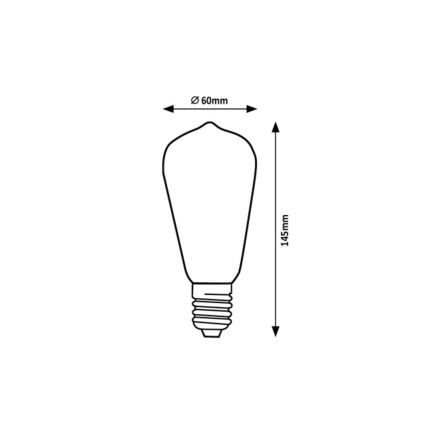 Rabalux - Bombilla LED ST64 E27/4W/230V 4000K